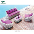 Chinese Garden Hotel Resort Villa Project Wicker Rattan Modern Home Sofa Set